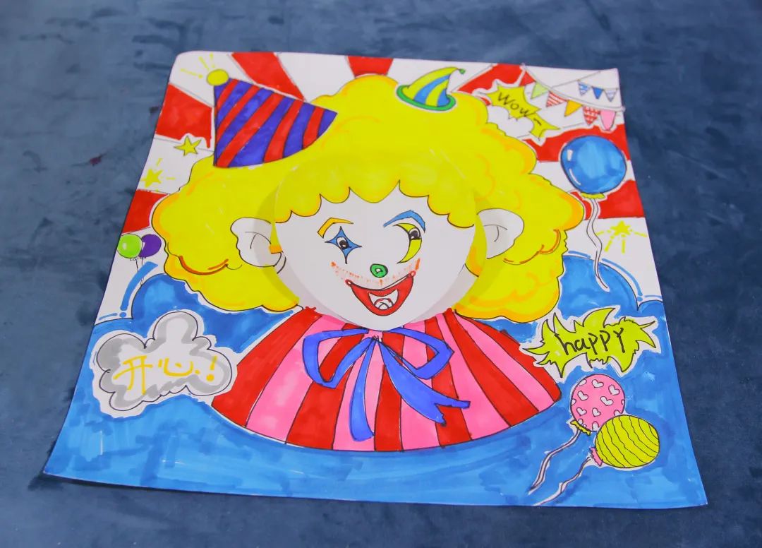 咸宁市图书馆阅满香城之“星光之梦”美术主题系列活动（2023年第三期）：“童趣卡通画-百变的小丑”