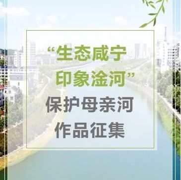 咸安区图书馆开展“生态咸宁 印象淦河”保护母亲河 作品征集
