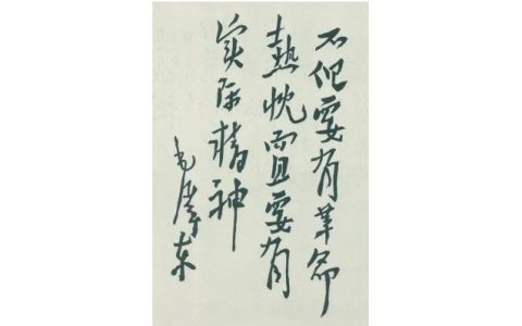 毛泽东：“不但要有革命热忱，而且要有实际精神”