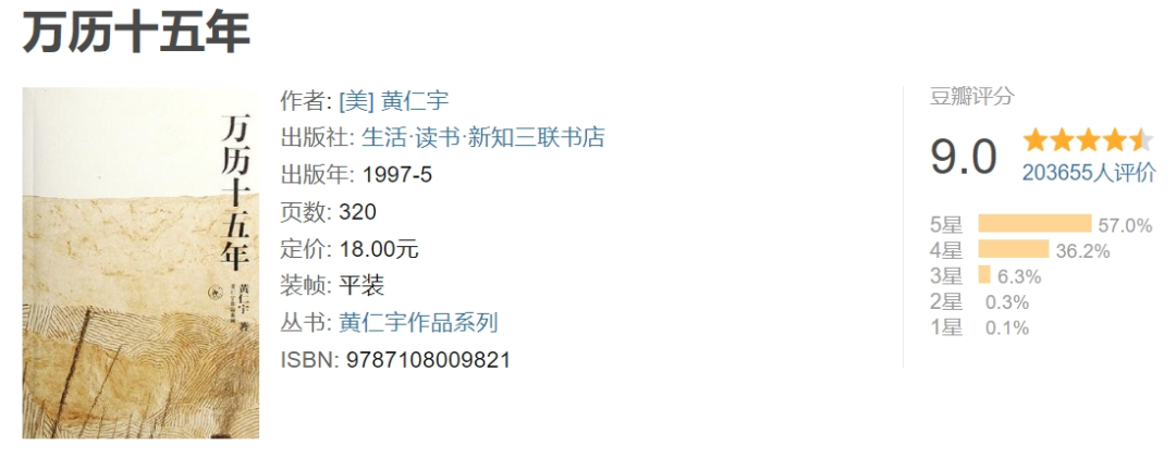 书单丨24期 好书推荐，10本豆瓣评分9以上（历史）