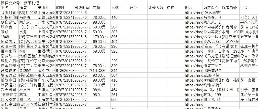 书单来了！新书加经典20250718