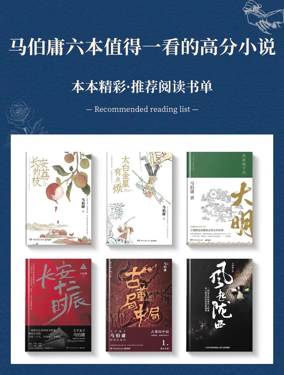 马伯庸六部值得一看的小说,部部高分精彩